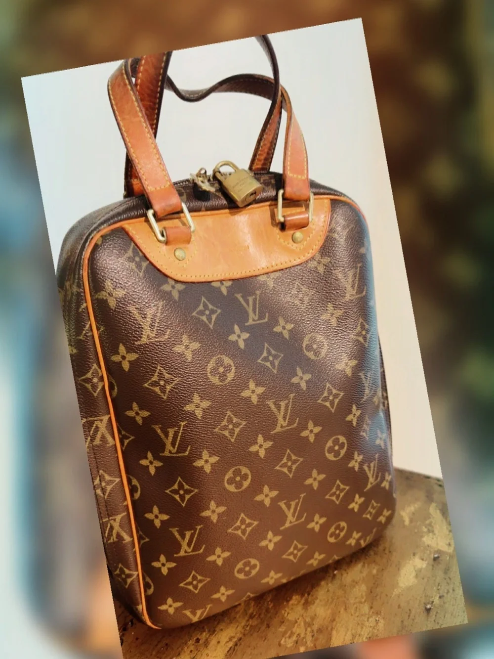 Louis Vuitton Monogram Canvas Brown and Tan Top-Handle Briefcase